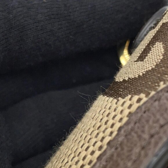 GUCCI Bamboo 1947 Jumbo GG Top Handle Bag Size Mini Canvas/Leather Beige - Picture 13 of 16